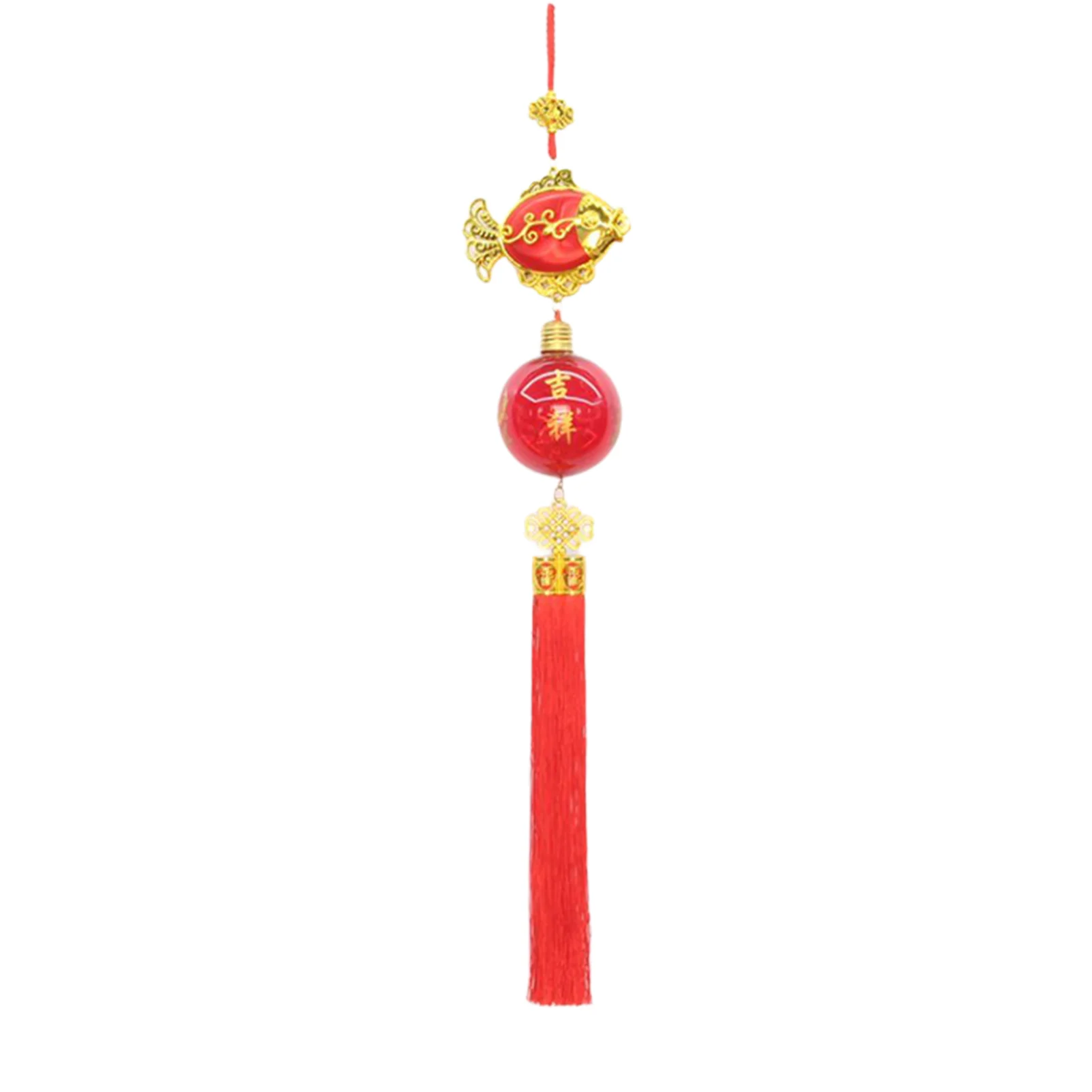 

Китайские Новогодние украшения, прочный нержавеющий красный китайский стиль, инновационный китайский фэн-шуй декор с кисточками для
