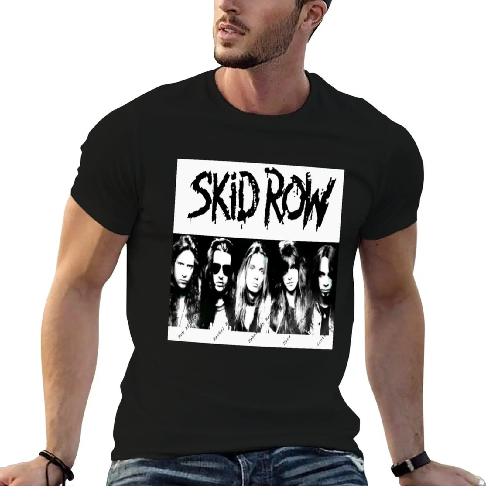 Фото Футболка с логотипом Skid Row - Футболка с принтом в современном стиле №1