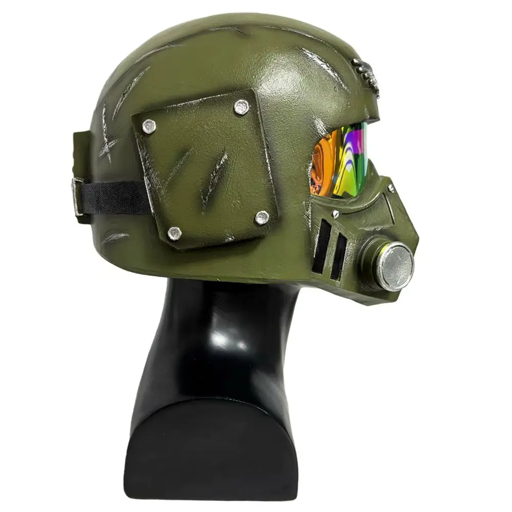 Фото Шлем солдата Astra Militarum, научно-фантастический, из смолы, для косплея, реквизит для взрослых ролевых игр, коллекция на Хэллоуин, шлем Имперской гвардии №5