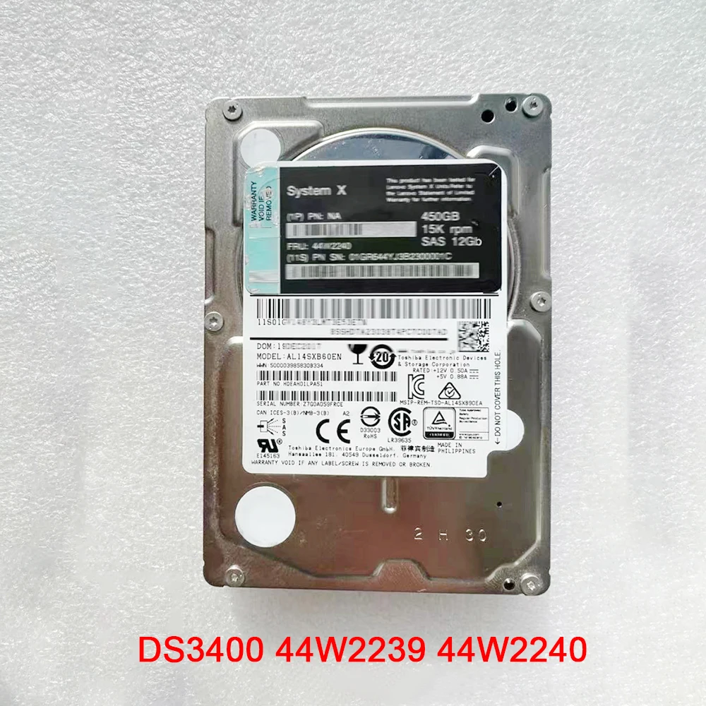 

DS3400 44W2239 44W2240 450G 15k SAS 3,5 "для жесткого диска IBM