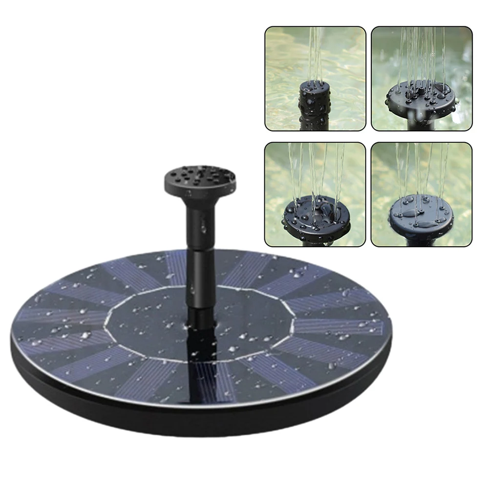 

Eco-friendly Bird Bath Fish Tank Solar Fountain Fountain Pool 150L/H 50cm Height 7V/1W Floating Design High Quality