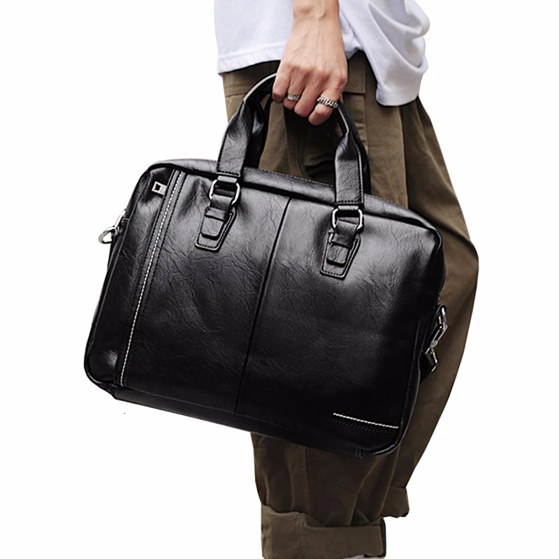 

New Arrival High Quality Leather Man Cross Body Bag Messenger Bag Men's Briefcases Business Laptop Men Handbag