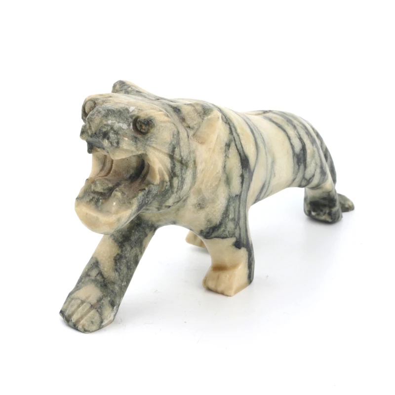 Горячая Распродажа высококачественные драгоценные камни Fengshui нефритовый Тигр