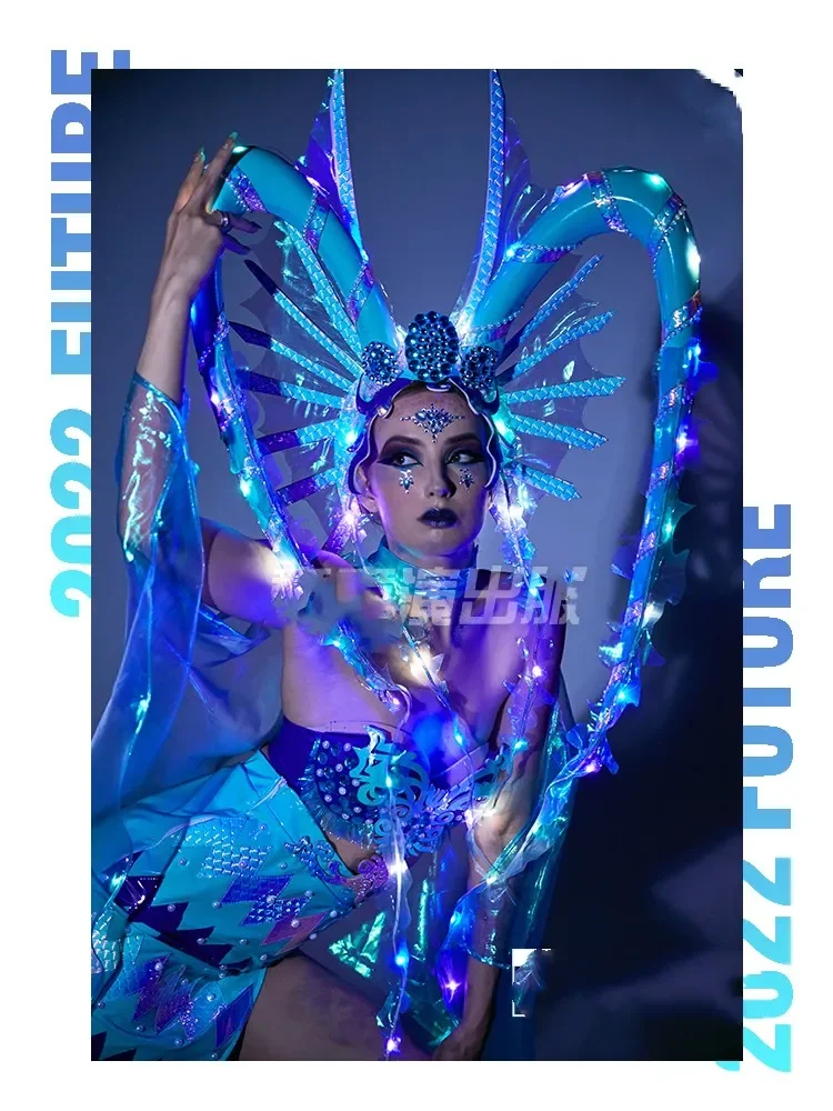 Женский Оригинальный костюм для парка развлечений на заказ тема океана летний