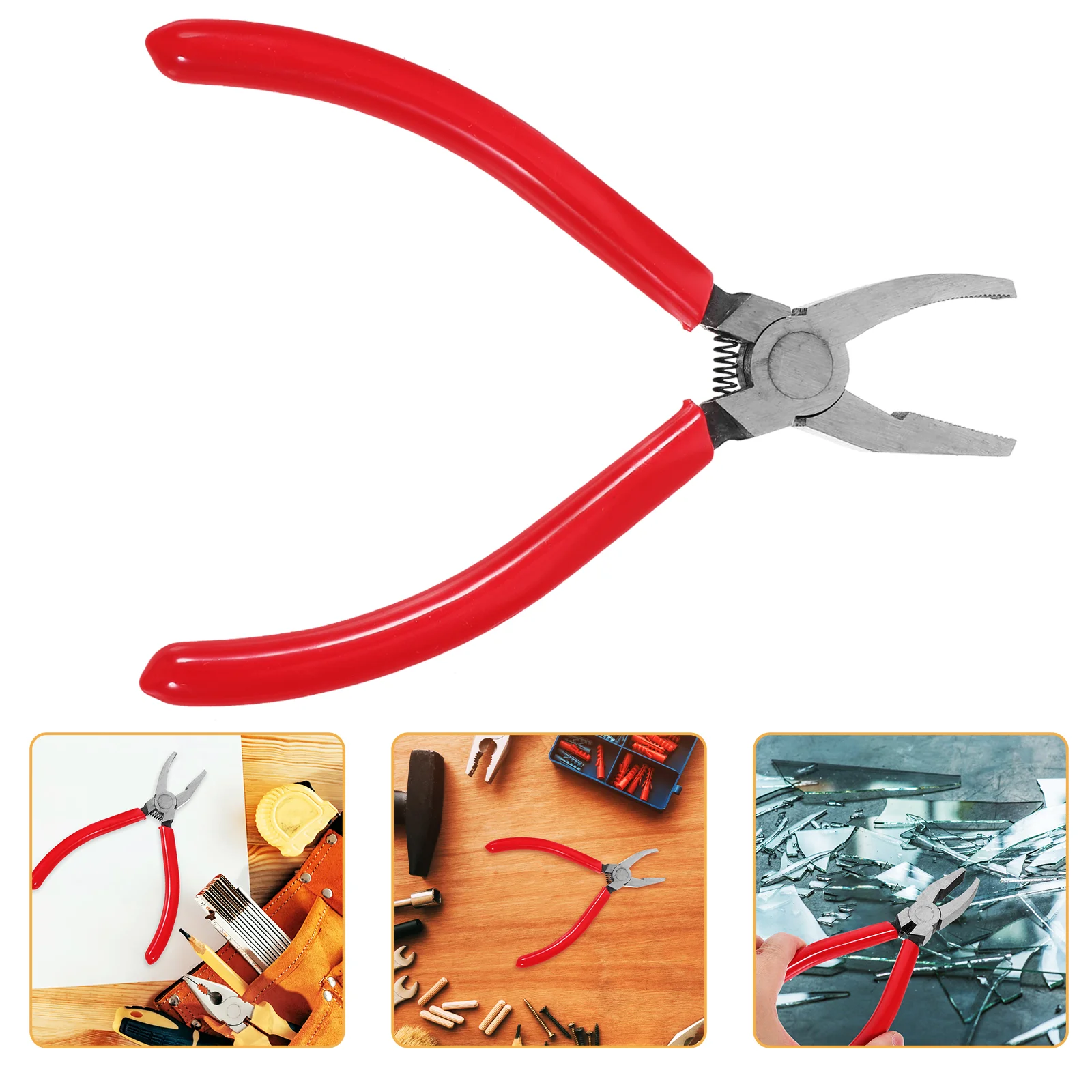 

Stained Glass Pliers Mosaics Breaking Tool 6 Inch Glass Work Breaking Tool Accessory
