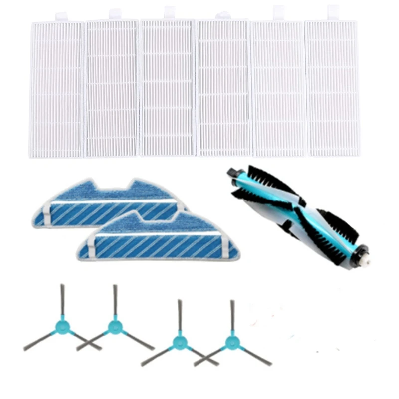 

1 Set Vacuum Cleaner Spare Part Roller Brush Hepa Filter Mop For Conga 1290/1390 High Quality And Brand New