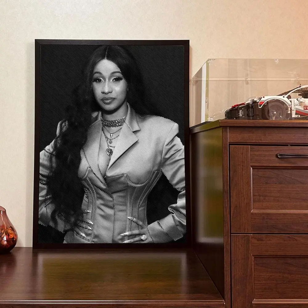 C-cardi B Music Stars Альбом Ретро Печать Плакат Высококачественная Водонепроницаемая