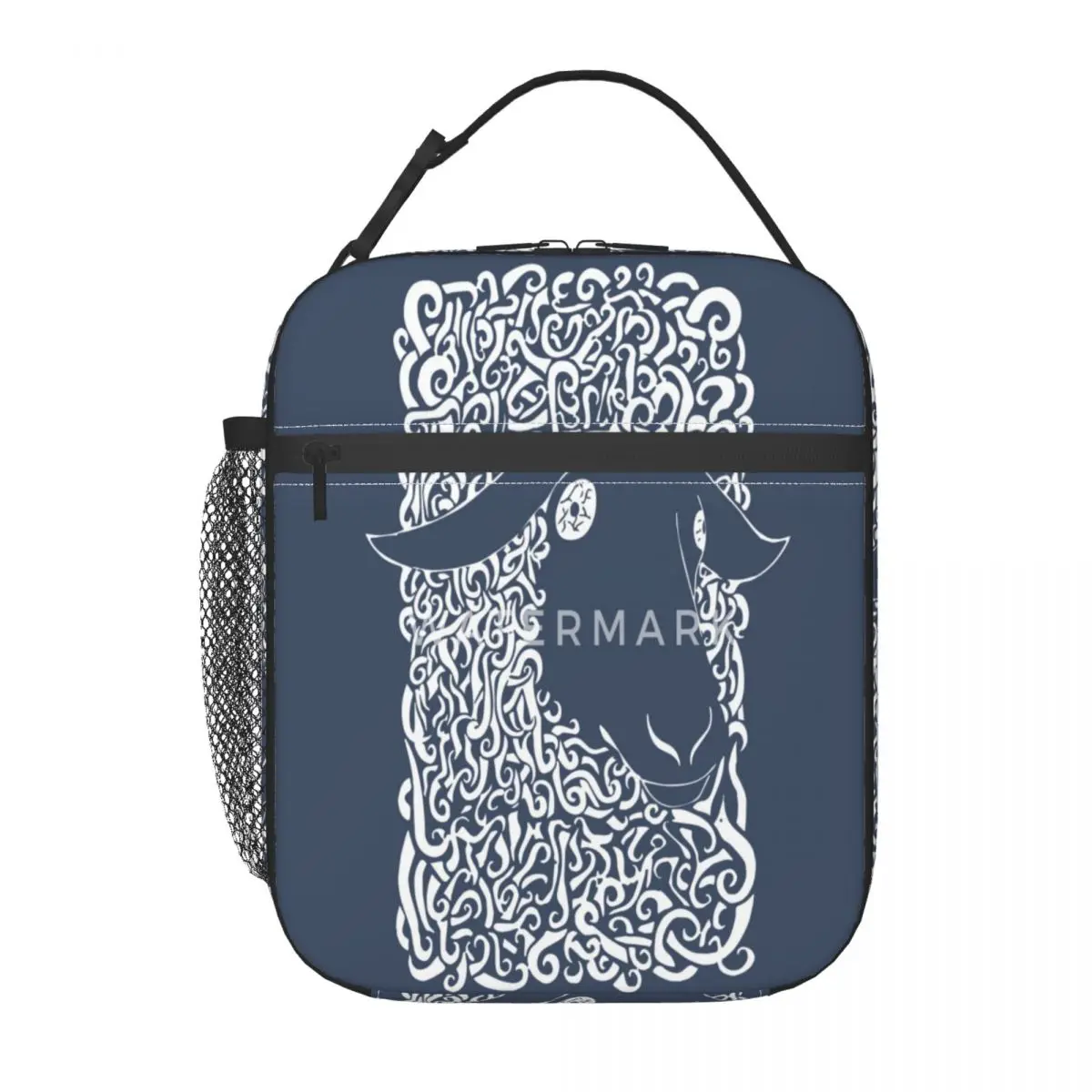 

Черная овечья продукция-панк-дизайн сумка для ланча модная прочная изолированная сумка для ланча настраиваемая