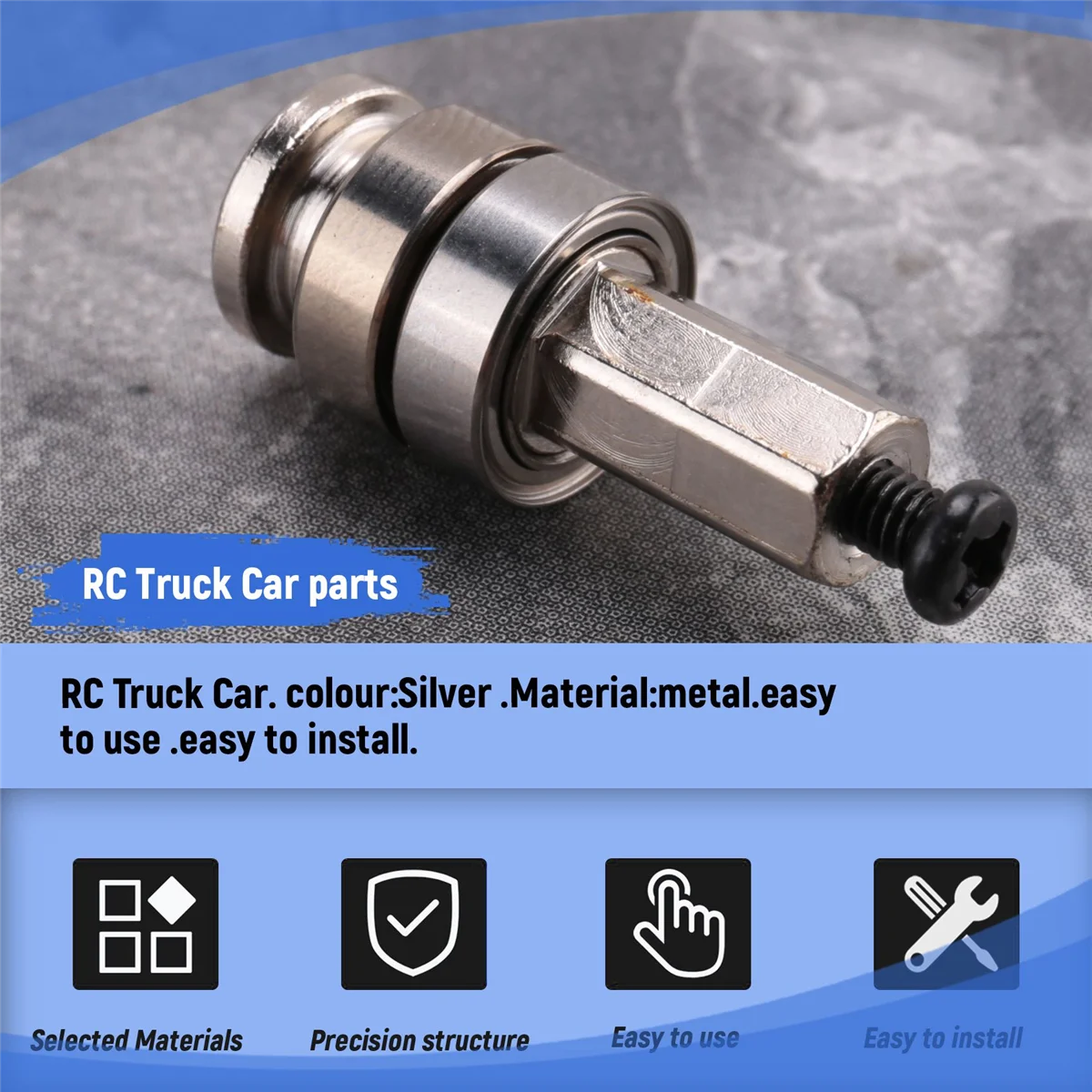 Металлический комбайнер 5 мм ступица колеса шестигранный адаптер с подшипником