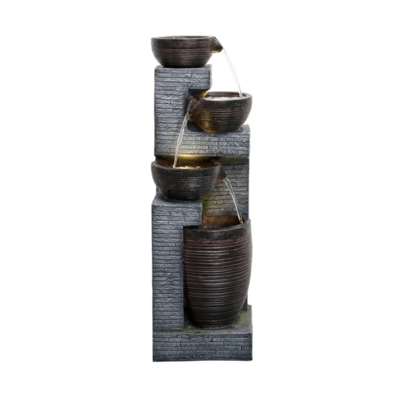 

40.1inches Garden Fountain for Home Garden\ Yard Decor[US Stock]