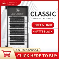 winky beauty mega volume eyelash extension individual curl c d eyelashes 0 03 0 15mm thickness eyelash extension for makeup