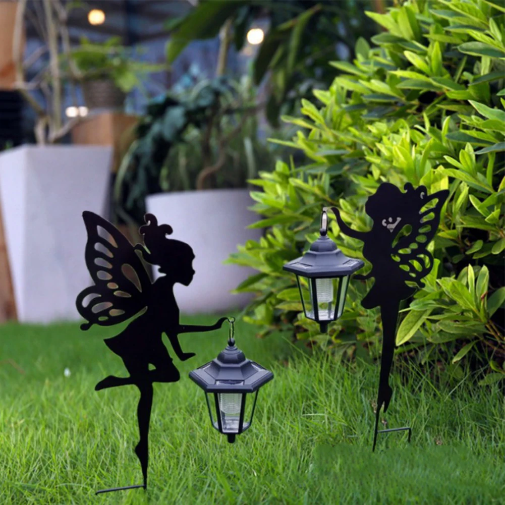 

2pcs LED Solar Landscape Lighting with Holder Fairy Decorative Pathway Landscape Lights Durable Built-In Battery for Home Garden