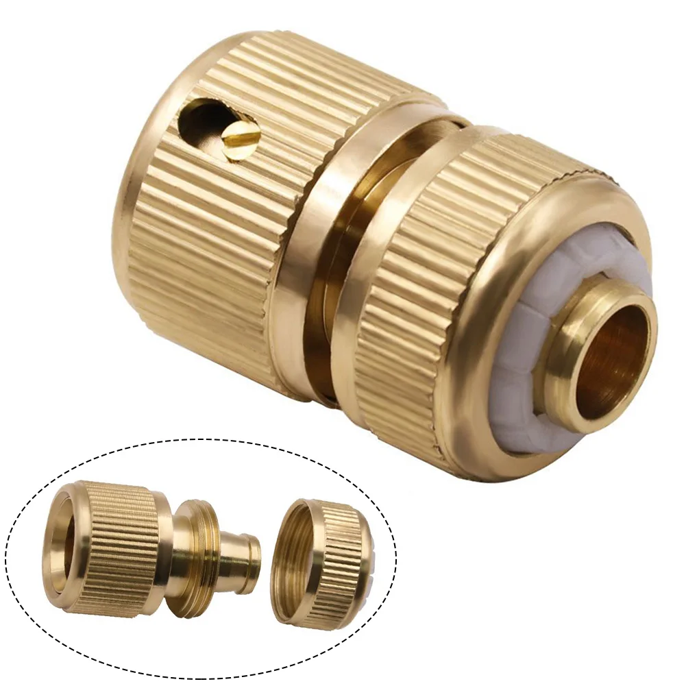 

Watering Hose Tap Adaptor Fitting Quick-release Garden Brass Water Gun/pipe Connector For Hose Swivel Coupling Systems Parts