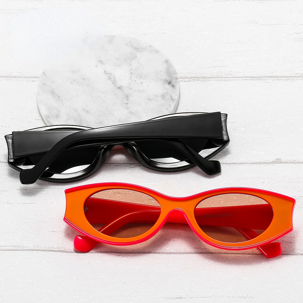 

New Fashion Hit Color Small Frame PC Sunglasses Street Shot Trendy Crowd Sunglasses Net Red Retro Men's and Women's Glasses