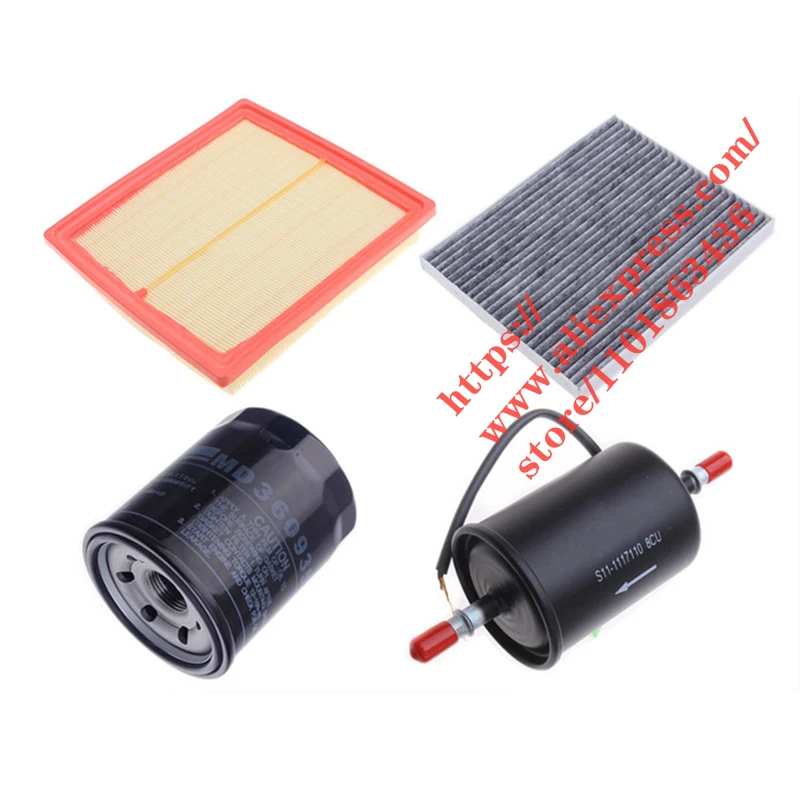 

4pcs/set Filter Set for 17-18 Zotye Domy X7 1.5T/1.8T/2.0T Air Filter&Oil Filter&Cabin Filter&Fuel Filter