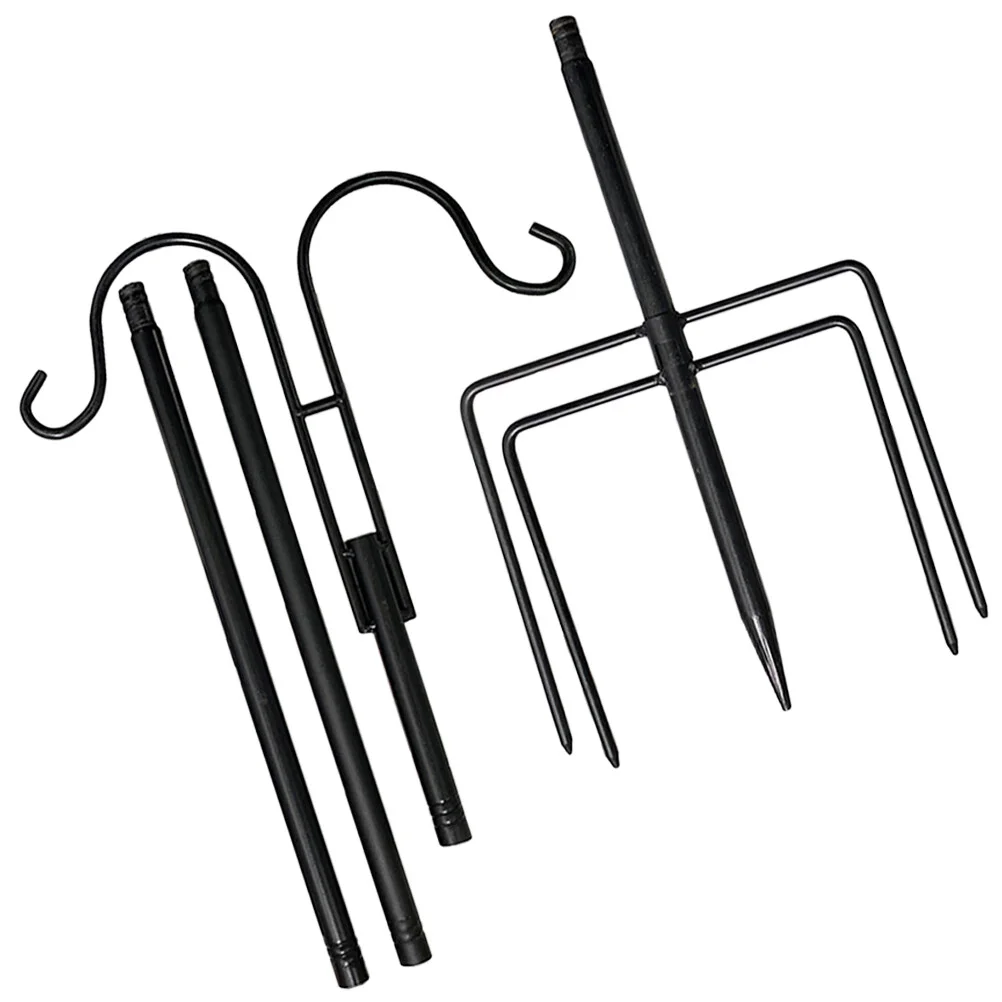 

Metal Clothes Rack Hook Garden Accessories Outdoor Hangers Plants Shepherd Hooks Bird Feeders Stainless Steel Hanging