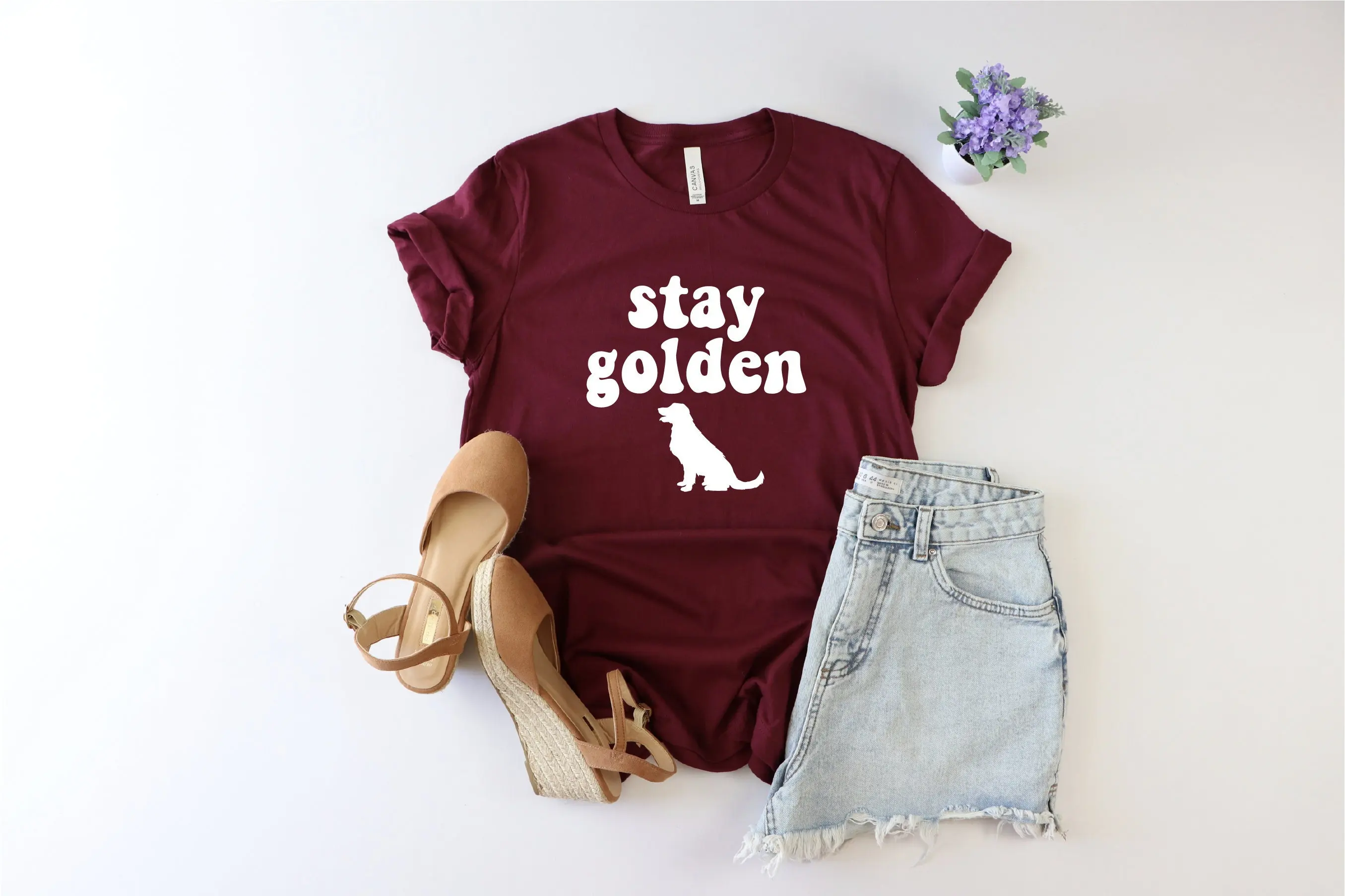 Футболка Stay Golden Funny Dog Mom Retriever Lover Owner