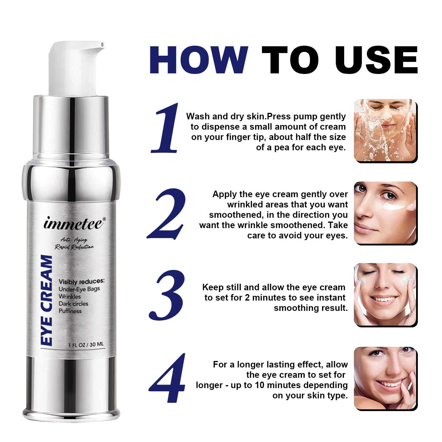 Крем для области вокруг глаз мгновенный антивозрастной с витамином C |