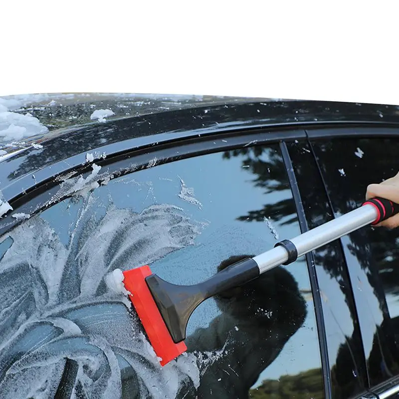 

Extended Telescopic Snow Shovel Wear-resistant Vehicle Wrapping Snow Spatula Extra-long Handle Rubber Squeegee Rubber Ice