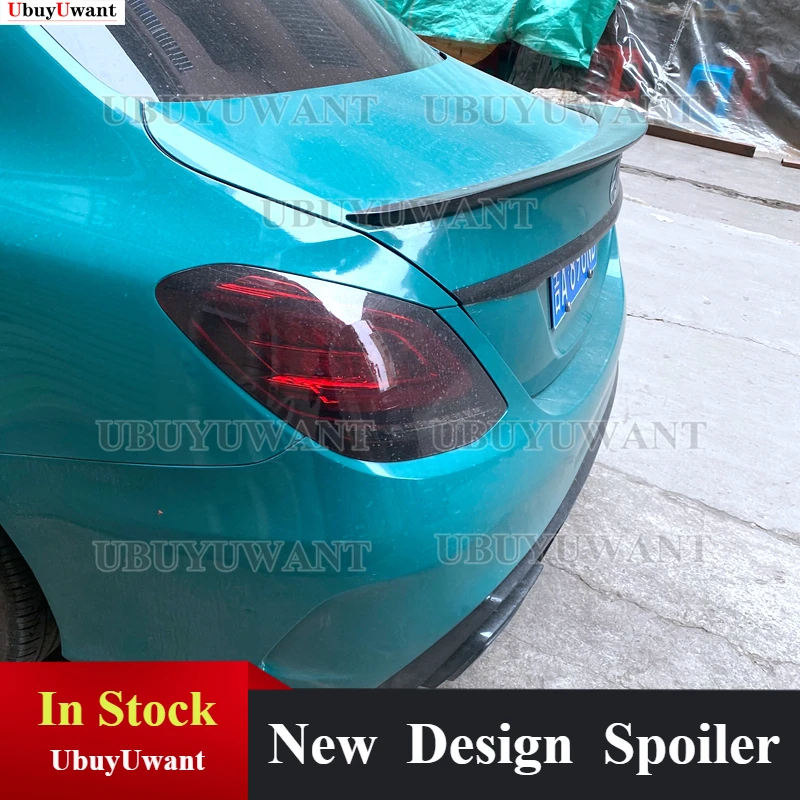 

Спойлер для W205 2014-2019 Mercedes-Benz W205 C-class C180 C200 C260 спойлер из АБС-пластика Автомобильный задний спойлер