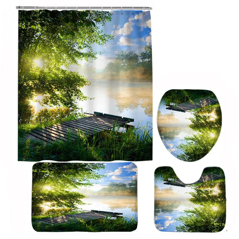 Ландшафтный Океанский душ искусственные зеленые растения деревья морской