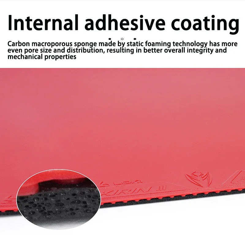 Резиновый не липкий лист для настольного тенниса LOKI KIRIN K3 с предварительно