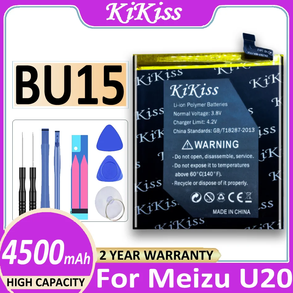 

For Mei Zu BU15 BU 15 4500mAh Battery For Meizu Meizy Meilan U20 U 20 Batteria + Tracking Number