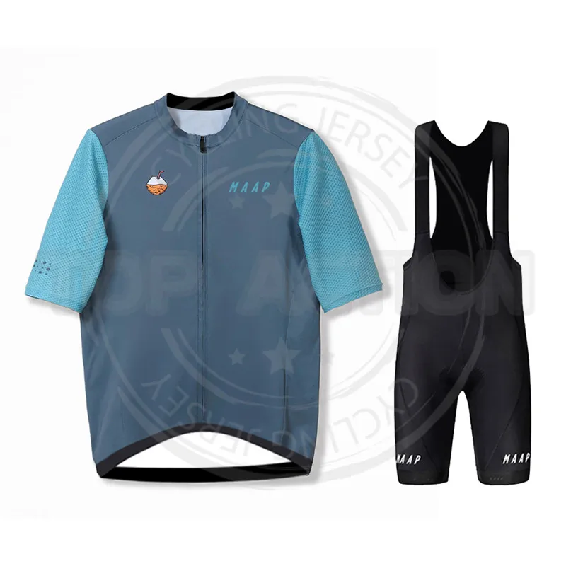 

MAAP Cycling Jersey Set 2022 Men Team Clothing Shorts Ciclismo Maillot Summer Short Sleeve Suit Hombre Bike Shirts Bib Shorts