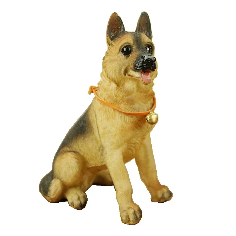 Имитация скульптуры немецкой овчарки украшение для дома настольное комнаты