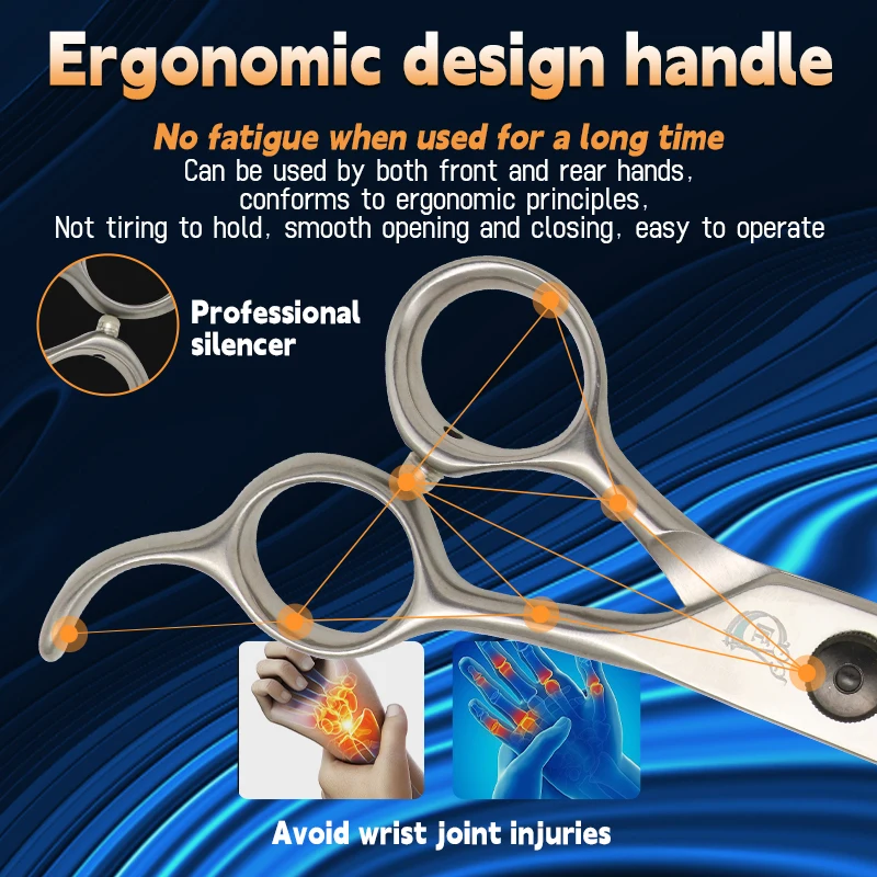 Ножницы из нержавеющей стали с кобальтом для груминга домашних питомцев 7 5 дюйма