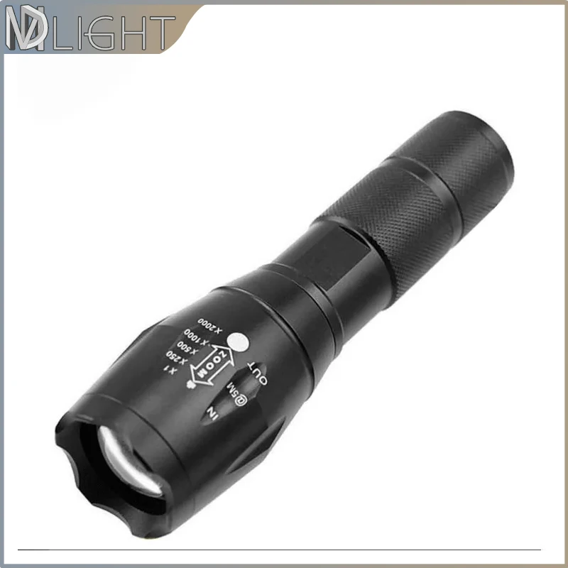 

Portable torch rechargeable LED super bright police led flashlight for Camping Hunting