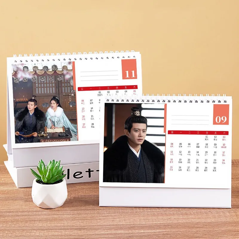 

2023 One And Only Cute Figure Desk Calendar Zhou Sheng Ru Gu Simple Planner Decoration Desk Calendar School Office Supplies