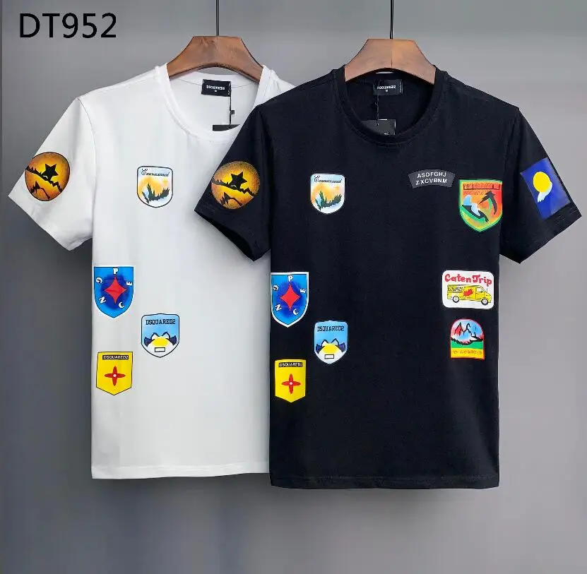 

2022 New Fashion Brand Dsquared2 Men's High-End Cotton Printing Short-Sleeved T-Shirt DT952