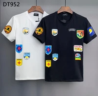 2022 new fashion brand dsquared2 mens high end cotton printing short sleeved t shirt dt952