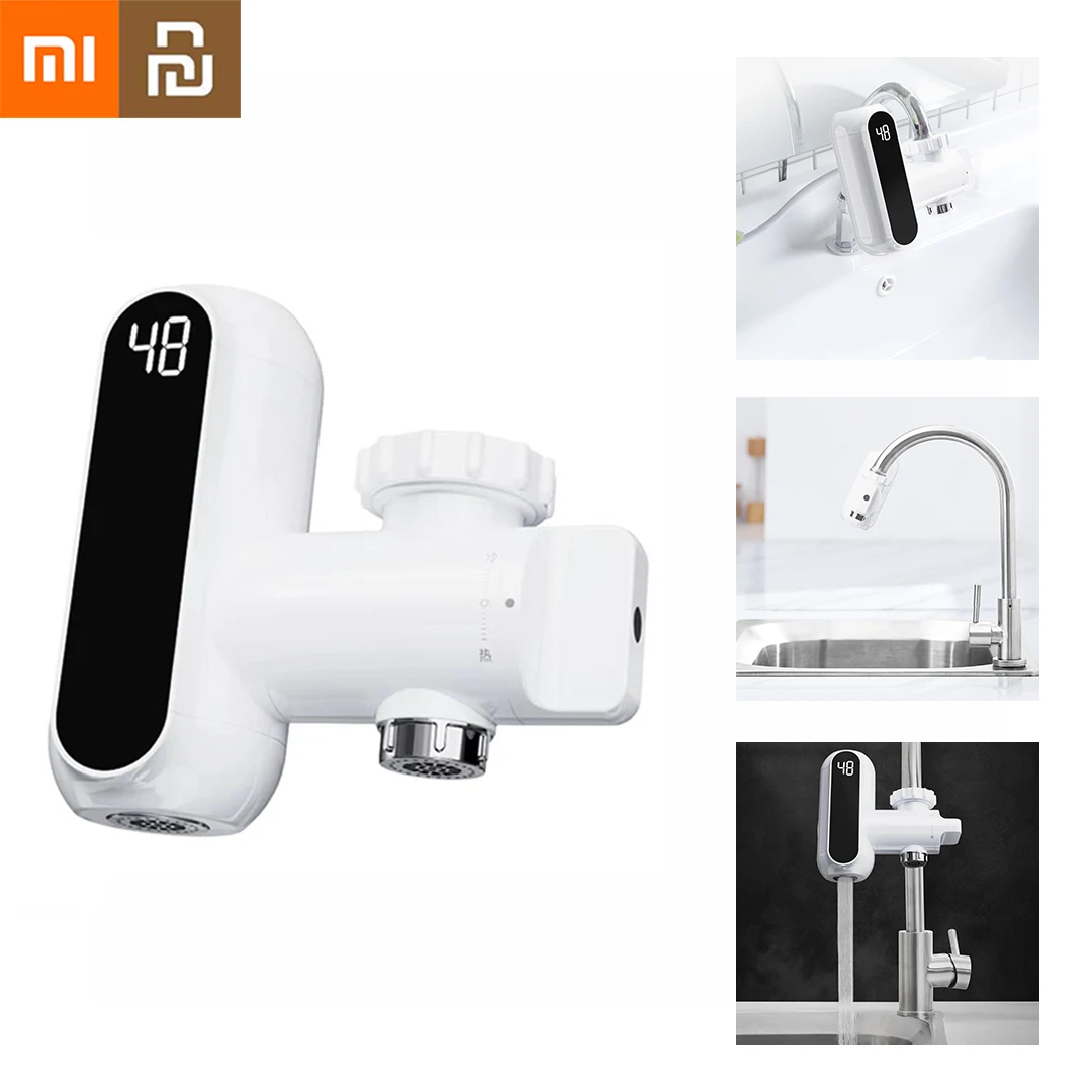 

Xiaomi Youpin Instant Water Faucet LED Temperature Digital Water Heater Kitchen Bathroom Free Installation Connecting Faucet Mi