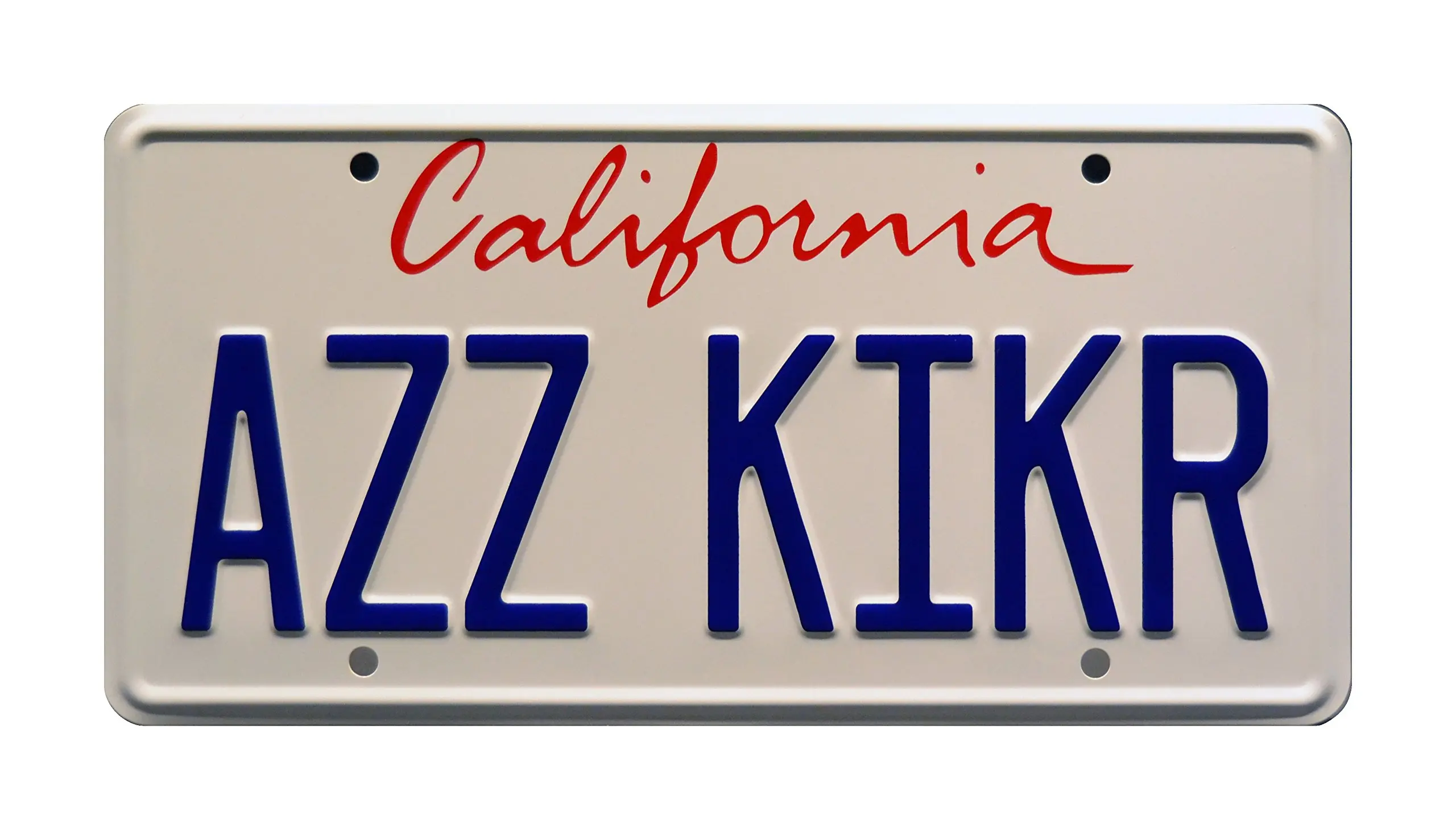

Con Air | AZZ KIKR | Metal Stamped License Plate Con Air | AZZ KIKR | Metal Stamped License Plate