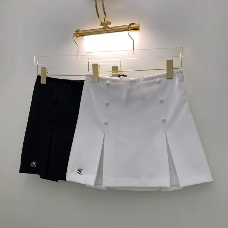 

Golf short skirt breasted bag hip skirt anti-lighting A-line skirt large pleated skirt sports women's clothing