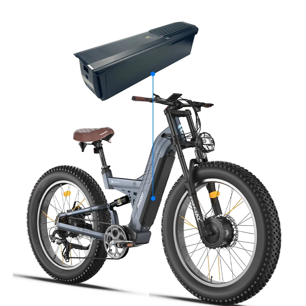 Резервная литий-ионная батарея 48 В, 52 В, 20 Ач, 25 Ач для Yoto Lion Max Family Cargo Ebike Freeskycycle Warrior Pro M-530, двухмоторный велосипед (art.: 3920cfccc0e08) - 3920cfccc0e08