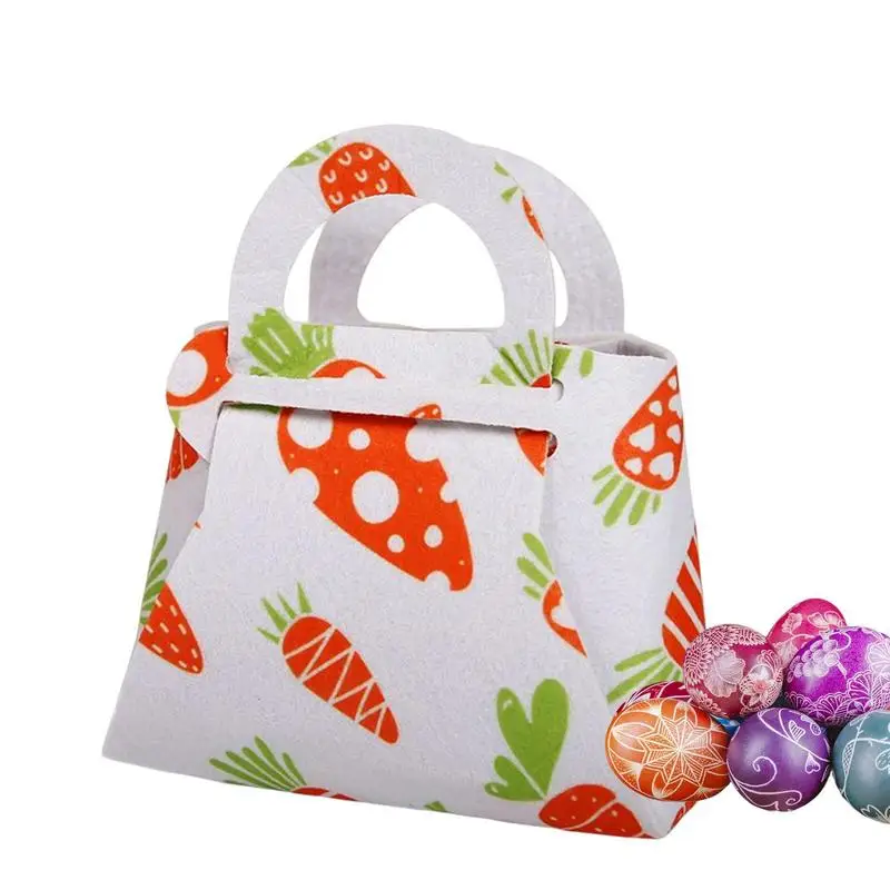 

Easter Bunny Gift Bags Rabbit Tote Bag Easter Party Favor Bags With Handles Easter Bags For Gifts Wrapping Egg Hunt Game Easter