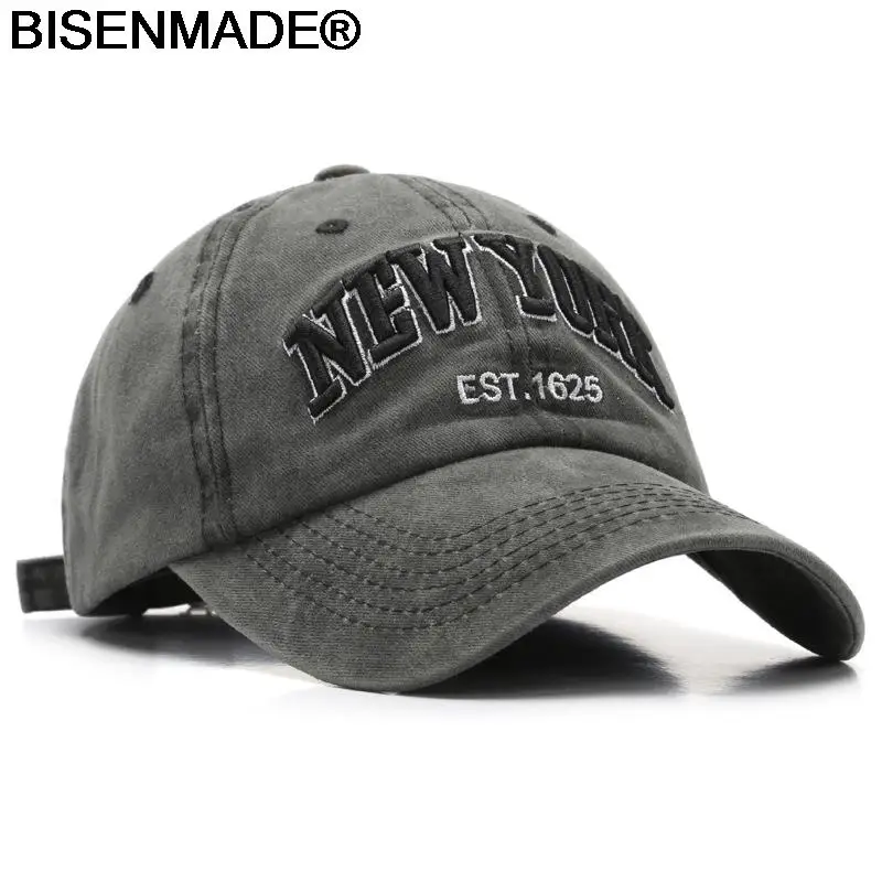 

Бейсболка унисекс для взрослых, винтажная хлопковая кепка с аппликацией «Нью-Йорк» для мужчин и женщин, для занятий спортом на открытом воз...