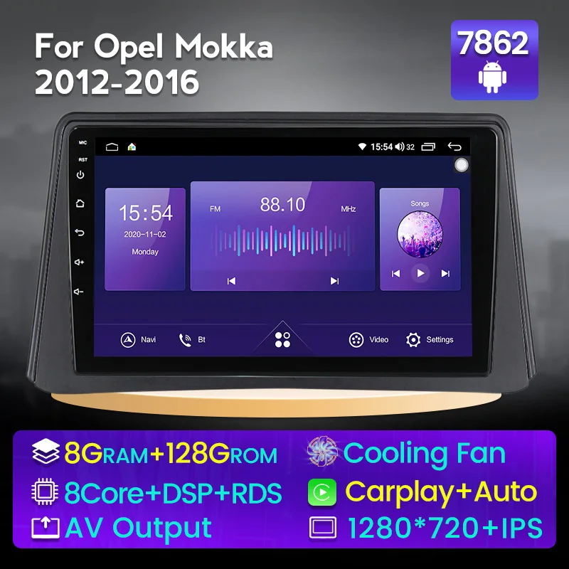 8G 128G Android 11 Carplay Auto 1280*720 IPS экран автомобильный GPS Стерео Радио мультимедийный