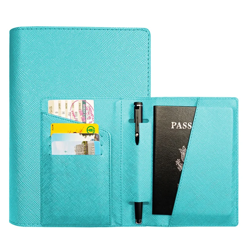 

Passport Holder Multifunctional Travel Document Storage Bag Pen Insert Multi Card Passport Holder 1 Pcs passport cover travel