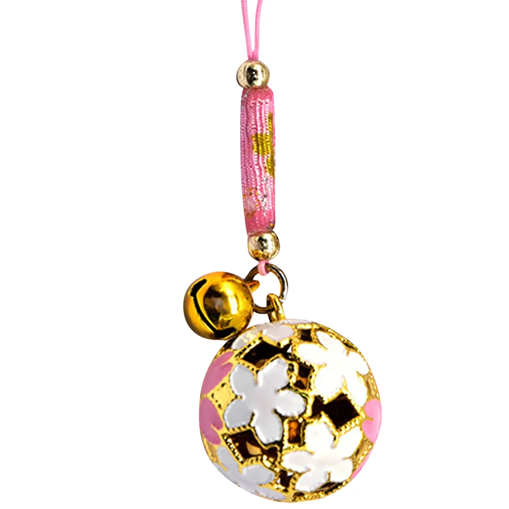 

Car Pendant Flower Pendant Metal Decor Pendant Decor Home Accessories Decor Pendant Handbag Cartoon Cherry Blossom Bell Ornament