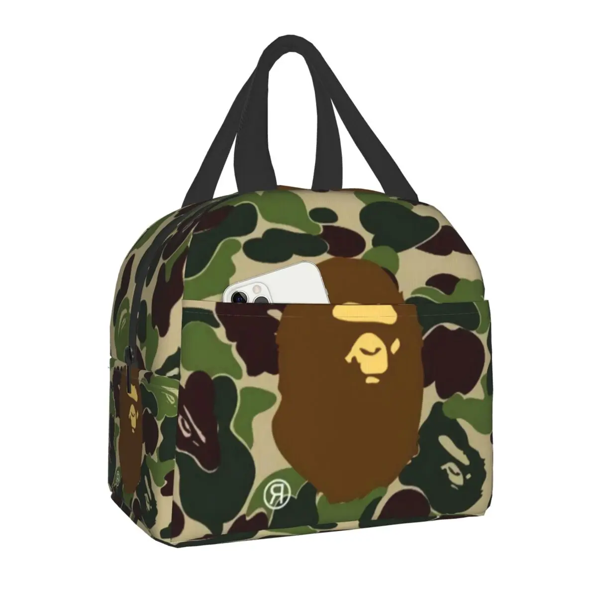 Камуфляжные Изолированные сумки для обедов женщин камуфляжный портативный