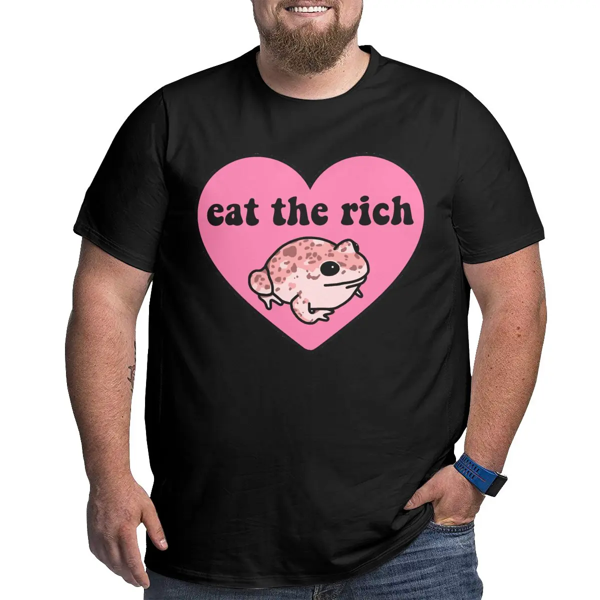 

Fashion T-Shirt Men Clothing Come Tops 100% Cotton Heart Plus Size