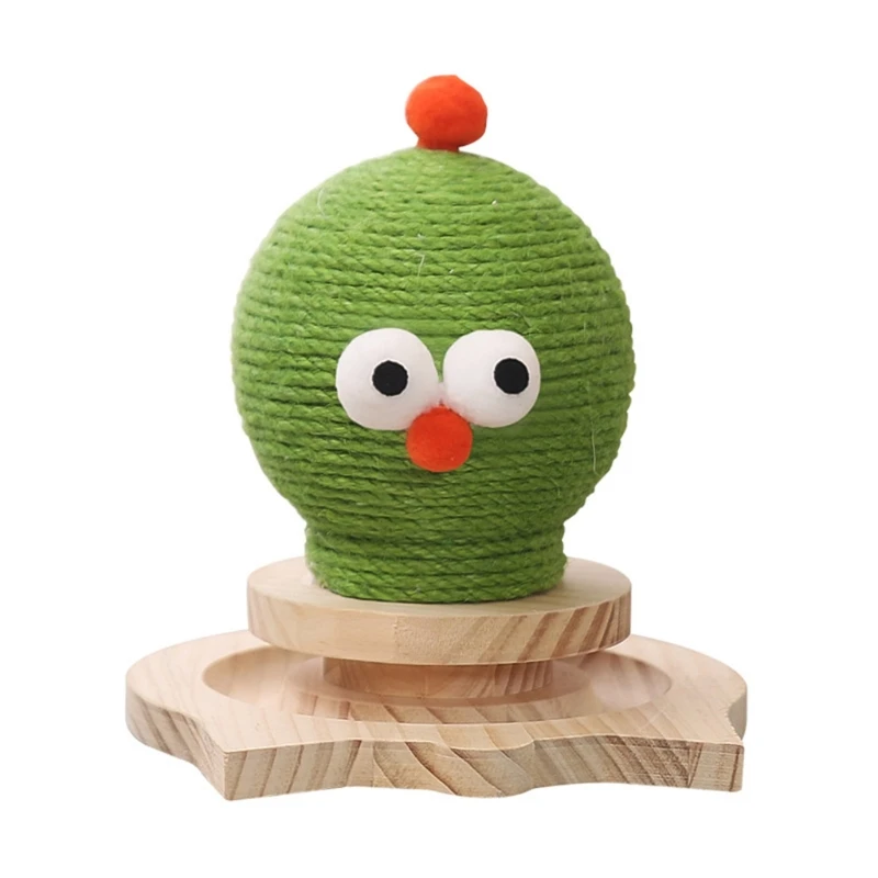 

Kitty Durable Cat Scratching Ball Cute Bird Design Hemp Rope Ball Teeth Cleaning Cat Chew Toys Gift for Indoor Cat Owner