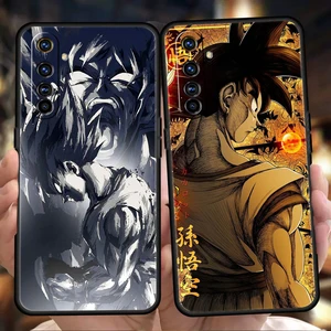 anime dragon ball son goku phone case for oppo a12 a16 a74 a76 find x5 pro a54 a53 a52 a15 reno 6 7 se z a9 2020 pro 5g cover free global shipping