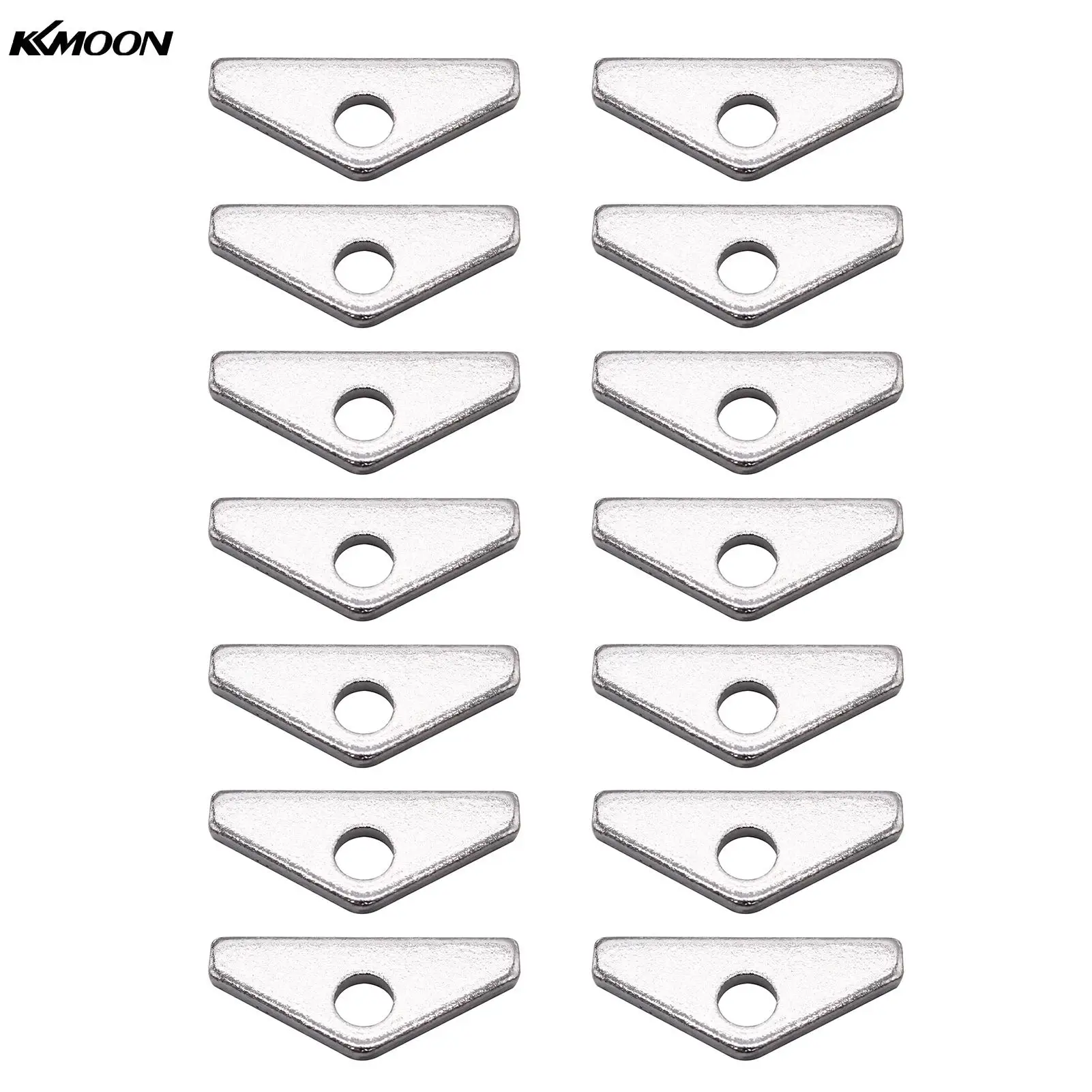 

14Pcs Car Chrome Valve Cover Mini Tabs Hold Down Car Accessories Replacement for Chevy BBC Big Block 396 427 454 502