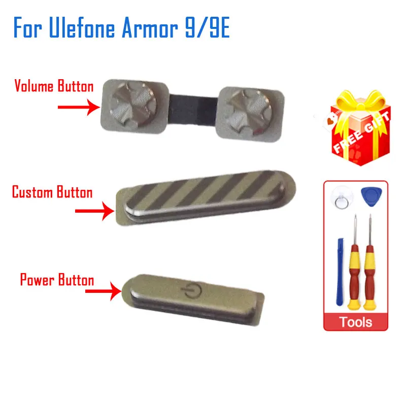 

Оригинальная Кнопка питания Ulefone Armor 9/Armor 9E для телефона, кнопка регулировки громкости, аксессуары для смартфона Ulefone Armor 9