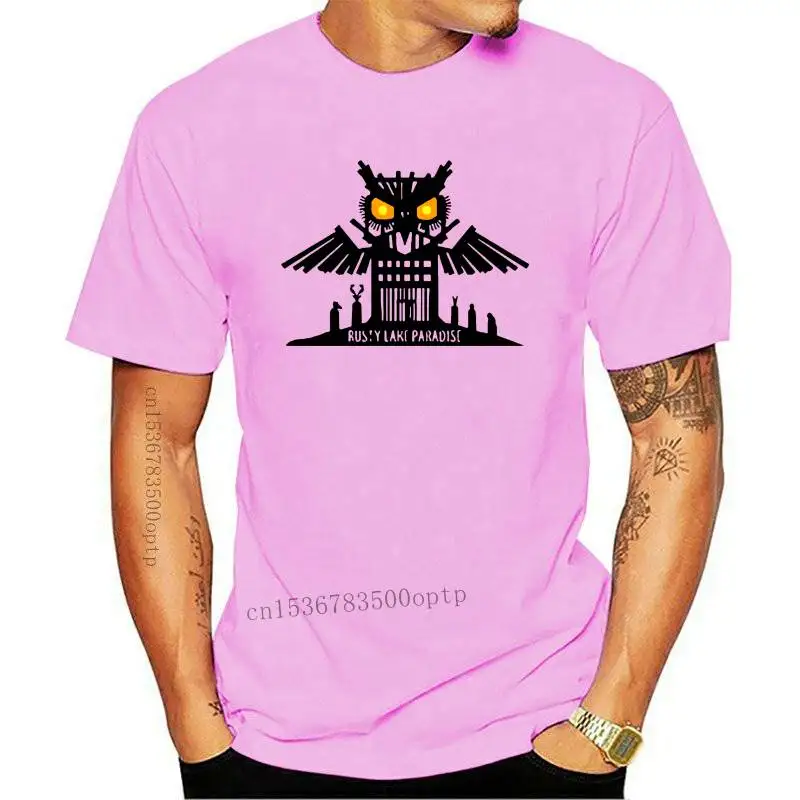 Крутая Мужская футболка с круглым вырезом ржавый озеро рай летние фанаты игроков